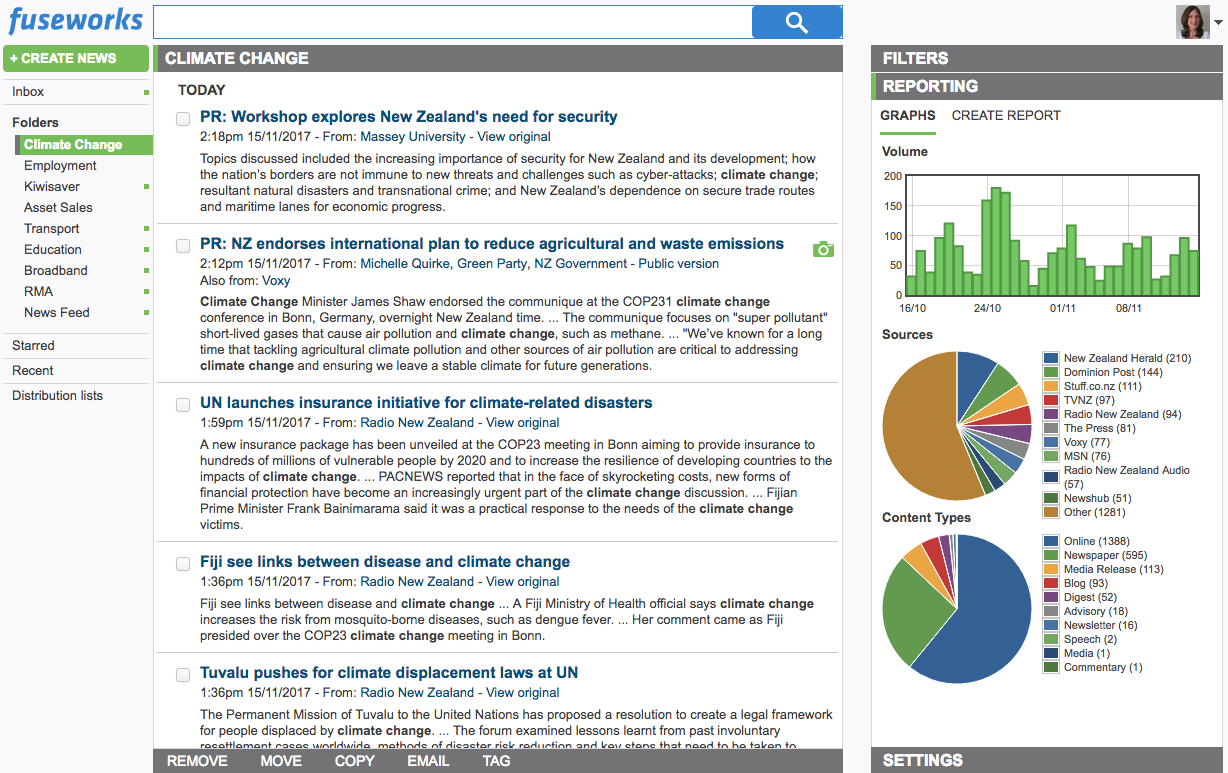 Media monitoring - real-time tracking